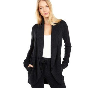 Barefoot Dreams Cozychic Lite Circle Cardi - Black